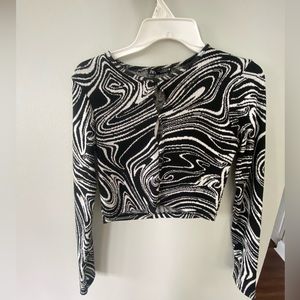 Zara cropped long sleeve